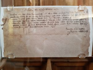 Lettera autografa di Benozzo Gozzoli a Michele di Felice Brancacci