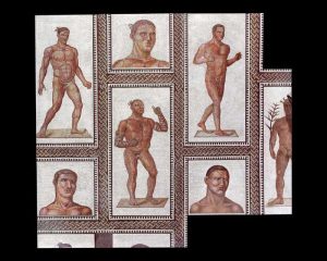 Mosaico dei lottatori delle terme di Caracalla @ Musei Vaticani