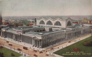 La Pennsylvania Station a New York in una cartolina postale @ nyc-architecture.com