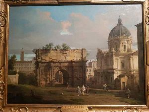 Canaletto, L'arco di Settimio Severo, Roma