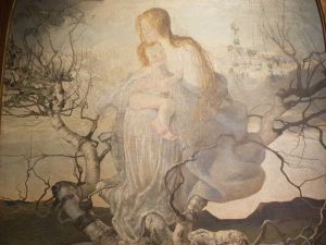 Giovanni Segantini, L'angelo della vita - dettaglio