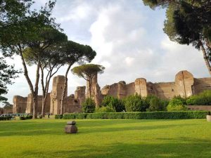 I reperti delle terme di Caracalla a Roma