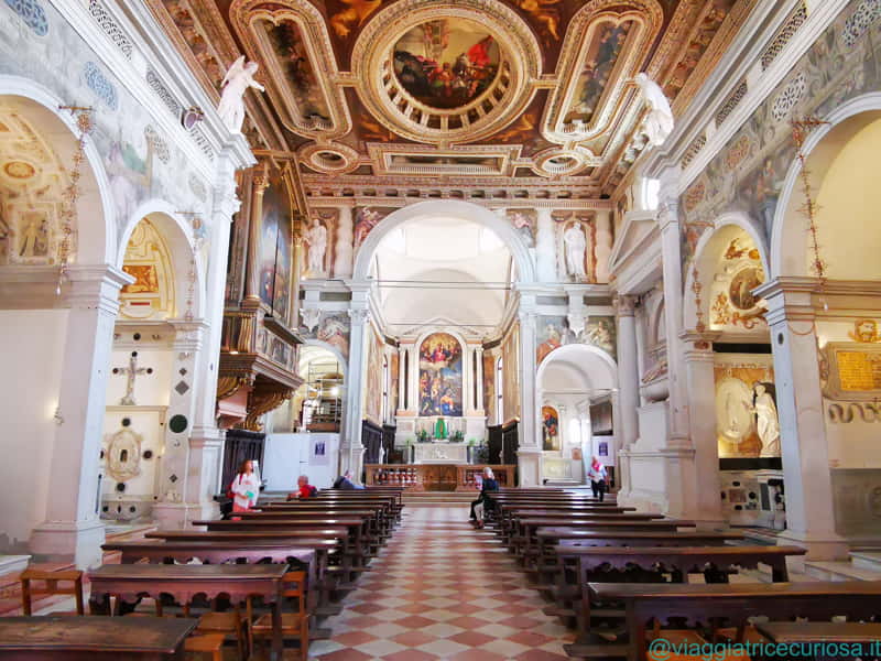 L'interno della chiesa di San Sebastiano a Venezia